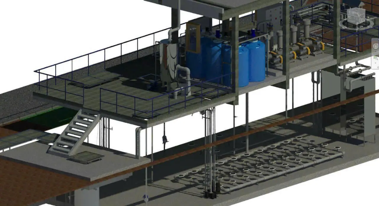 Thiết bị và đường ống trạm xử lý nước thải